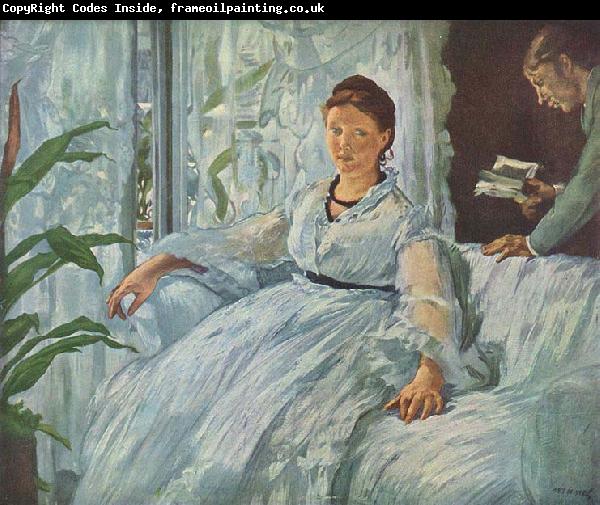 Edouard Manet Beim Lesen